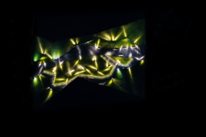 Zielona dolina MCK nocą