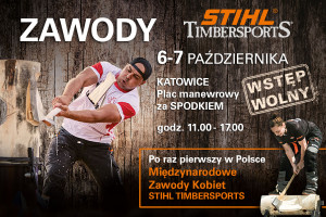 Zawody Stihl Timcersports w  Spodku Katowice
